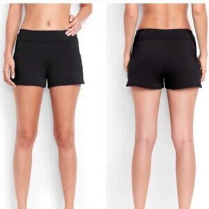 Lands End Womens 3" Quick Dry Swim Shorts with Panty size 6 Navy